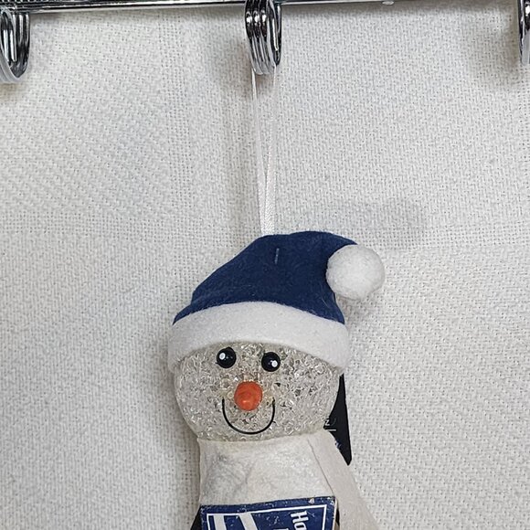NFL Licensed Snowman Pennant Indianapolis Colts Happy Holiday Light Up Ornament - Picture 6 of 16